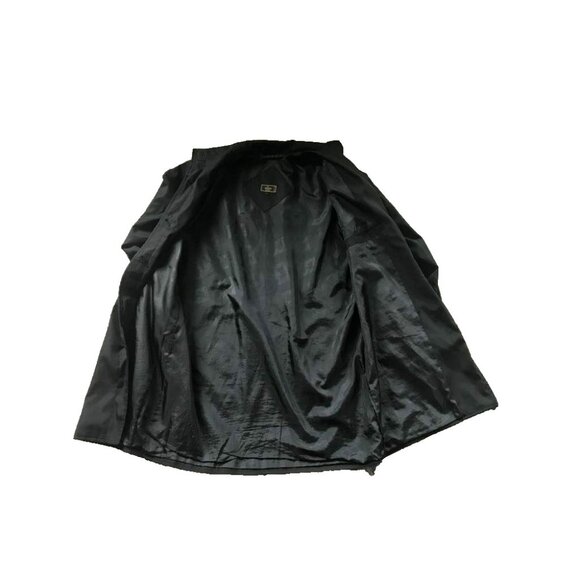 Vintage FENDI Womens Button Up Coat Size Large Black Lined Jacket Made in Italy - Picture 8 of 10